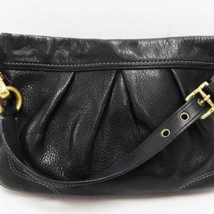 Coach Hampton Black Hobo Leather Bag